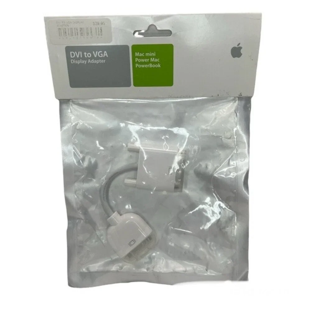 Apple DVI to VGA Display Adapter Cable M8754G/A Genuine New in Package White